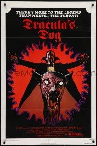 3y265 DRACULA'S DOG 1sh 1978 Albert Band, wild artwork of the Count and his vampire canine!