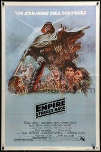 3y287 EMPIRE STRIKES BACK style B NSS style 1sh 1980 George Lucas classic, art by Tom Jung!