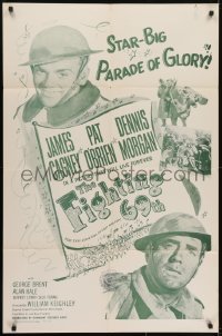 3y311 FIGHTING 69th 1sh R1956 WWI soldiers James Cagney, Pat O'Brien & Dennis Morgan