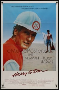 3y373 HARRY & SON 1sh 1984 Paul Newman & Robby Benson are father and son!