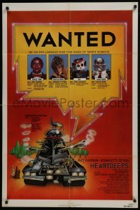 3y378 HEARTBEEPS 1sh 1981 Andy Kaufman, Bernadette Peters, really wacky robots!