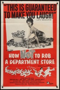 3y399 HOW NOT TO ROB A DEPARTMENT STORE 1sh 1966 Laforet, art of many cops chasing bank robbers!