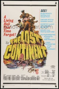 3y513 LOST CONTINENT 1sh 1968 Hammer sci-fi, great images of sexy girl in peril!