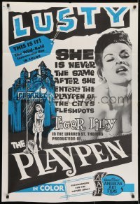 3y675 PLAYPEN 1sh 1967 she's not the same after entering the playpen of the city's fleshpots!