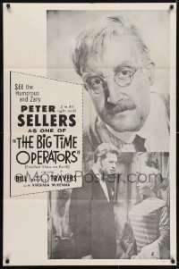3y784 SMALLEST SHOW ON EARTH 1sh R1960s top-billed Peter Sellers, Travers, Big Time Operators!