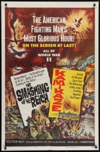 3y785 SMASHING OF THE REICH/KAMIKAZE 1sh 1962 the hell of battle in World War II is very real!