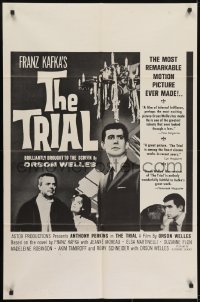 3y900 TRIAL 1sh 1963 Orson Welles' Le proces, Anthony Perkins, from Kafka novel!