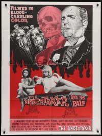 3y914 UNDERTAKER & HIS PALS 1sh 1966 a macabre story of 2 pathological motorcycle nuts & their pal!