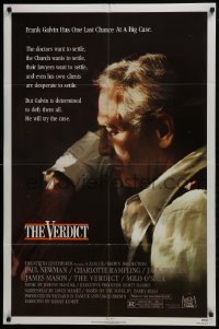 3y922 VERDICT 1sh 1982 lawyer Paul Newman has one last chance, written by David Mamet!