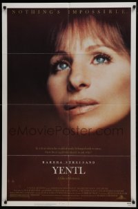 3y985 YENTL 1sh 1983 close-up of star & director Barbra Streisand, nothing's impossible!