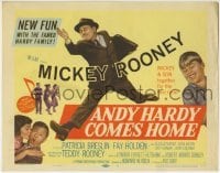3z011 ANDY HARDY COMES HOME TC 1958 Mickey Rooney & his son Teddy together for the first time!
