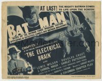 3z023 BATMAN chapter 1 TC R1954 photo & art of Lewis Wilson in costume, The Electrical Brain!