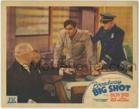 3z435 BROADWAY BIG SHOT LC 1942 guard grabs convict Ralph Byrd, who is angry with the warden!