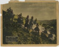 3z445 CALL OF COURAGE LC 1925 great image of Art Acord & ten cowboys charging on their horses!