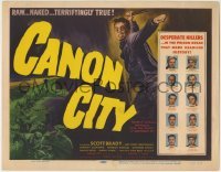 3z043 CANON CITY TC 1948 first Scott Brady, prison break, filmed with the naked fury of fact!