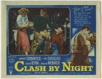 3z461 CLASH BY NIGHT LC #6 1952 Barbara Stanwyck, Paul Douglas, Robert Ryan, Fritz Lang