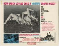 3z469 COMMON LAW CABIN LC 1967 Russ Meyer, How Much Loving Does a Normal Couple Need!