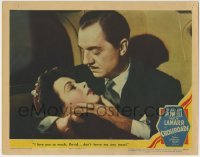 3z480 CROSSROADS LC 1942 great romantic close up of William Powell & sexy Hedy Lamarr!