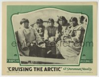 3z481 CRUISING THE ARCTIC LC 1928 great close up of Eskimo women & children sitting in boat!