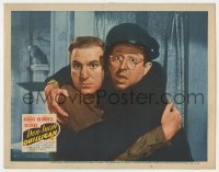 3z511 DON JUAN QUILLIGAN LC 1945 wacky c/u of William Bendix being hugged by scared Phil Silvers!