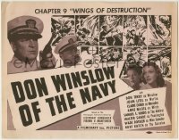 3z071 DON WINSLOW OF THE NAVY chapter 9 TC R1952 Universal war serial, Wings of Destruction!