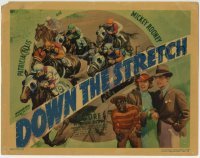 3z074 DOWN THE STRETCH TC 1936 Willie Best, Patricia Ellis & Dennis MOore, horse racing art, rare!