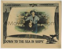 3z515 DOWN TO THE SEA IN SHIPS LC 1922 Clara Bow shown in her first movie appearance, ultra rare!