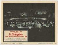 3z516 DR. STRANGELOVE LC 1964 Stanley Kubrick classic, Peter Sellers & cast in fictional War Room!