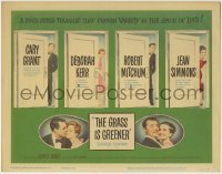 3z102 GRASS IS GREENER TC 1961 art of Cary Grant, Deborah Kerr, Robert Mitchum & Jean Simmons!