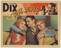 3z581 GREAT JASPER LC 1933 Atlantic City fortune teller Richard Dix between two sexy blondes!