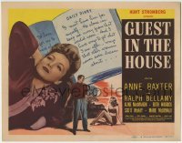3z107 GUEST IN THE HOUSE TC 1944 mentally ill Anne Baxter, painter Ralph Bellamy, diary art!
