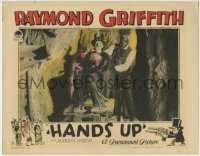 3z593 HANDS UP LC 1926 Raymond Griffith sitting in mine by black African American man in suit!