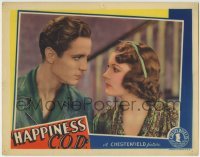 3z594 HAPPINESS C.O.D. LC 1935 super close up of Irene Ware & William Bakewell in staredown, rare!