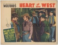 3z598 HEART OF THE WEST LC 1936 Sidney Blackmer w/ Fred Kohler & other bad guys, Hopalong Cassidy!