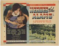 3z120 HEROES OF THE ALAMO TC 1937 War of Independence, a spectacular epic of the birth of Texas!