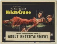 3z124 HILDA CRANE TC 1956 Guy Madison, Jean Pierre Aumont, art of sexy Jean Simmons in title role!