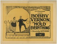 3z125 HOLD EVERYTHING TC 1923 Bobby Vernon, Vera Steadman, Christie Comedies!