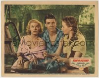 3z612 HOME IN INDIANA LC 1944 pretty Jeanne Crain with Lon McCallister & young June Haver!