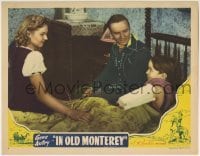3z630 IN OLD MONTEREY LC R1940s Gene Autry & June Story comfort young boy wearing cast in bed!