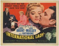 3z139 INTERNATIONAL LADY TC 1941 George Brent, sexy Ilona Massey will give you the biggest thrills!