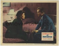 3z640 IRON CURTAIN LC #5 1948 close up of Dana Andrews & Gene Tierney sitting on twin beds!