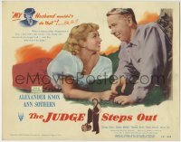 3z149 JUDGE STEPS OUT TC 1948 great close up of pretty Ann Sothern & Alexander Knox!