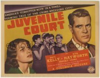 3z154 JUVENILE COURT TC 1938 young sexy Rita Hayworth with Paul Kelly, Frankie Darro & slum kids!