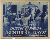 3z155 KENTUCKY DAYS TC 1923 Dustin Farnum & Margaret Fielding on horse-drawn carriage!