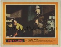 3z654 KILLING LC #7 1956 great close up of masked gunman, Stanley Kubrick classic!