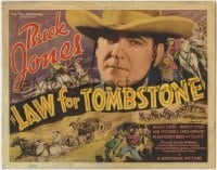 3z166 LAW FOR TOMBSTONE TC 1937 great close up of cowboy Buck Jones, who also directed!