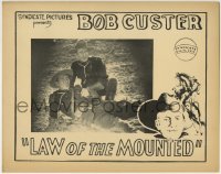 3z668 LAW OF THE MOUNTED LC 1928 Mountie Bob Custer after he is thrown from his horse, ultra rare!
