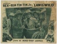 3z669 LAW OF THE WILD chapter 6 LC 1934 border art of Rin Tin Tin Jr. & Rex King of the Wild Horses!