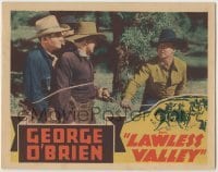 3z670 LAWLESS VALLEY LC 1938 George O'Brien ties up three bad guys with his lasso!