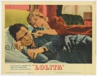 3z684 LOLITA LC #1 1962 Stanley Kubrick directed, James Mason repulsed by Shelley Winters in bed!